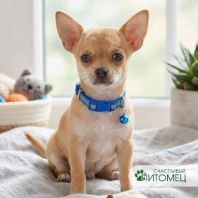 Ошейник для животных с фликером, 13*1 см, микс цвета