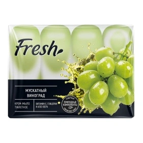Крем-мыло туалетное Fresh Мускатный виноград 4х75г 