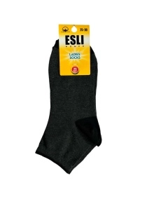 Носки женские ESLI р.23, чёрный-антрацит