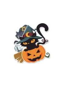 Растяжка декоративная бумажная "Halloween",  17*17 см 