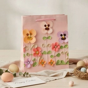 Пакет подарочный "Spring flowers", 26*32*10 см (VA-743)