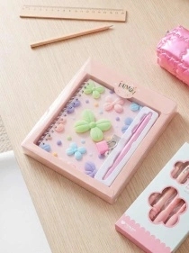 Набор подарочный "Candy Pink" (ручка+блокнот для записей), микс дизайнов (артикул XRE25070101)