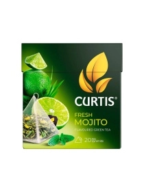 Чай CURTIS зеленый   Fresh Mojito 20 пир.