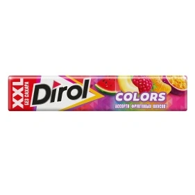 Жеват.резинка б/сах. аром. DIROL FRUIT MIX XXL Ассорти фрук. вк., 19г