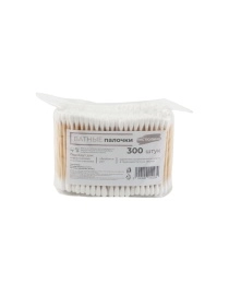 Ватные палочки ЧИСТЮЛИНО 300 штук (PK897)