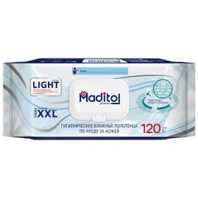 MADITOL Влажные полотенца Light big-pack с крышкой 120шт