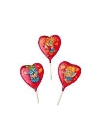 Изделие фигурное из конд. глазури "Сердце на палочке" 18г