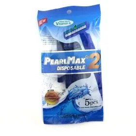 Станки для бритья с двойным лезвием 5шт для мужчин, пластик 10339150