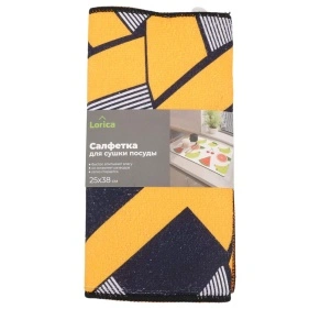 Салфетка для сушки посуды "Tableware", 25*38*0,6 см