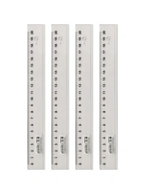 Линейка 20 см. ПРОЗРАЧНАЯ (Л-9293), кратно 20