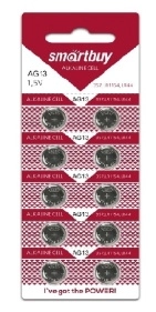 Батарейка часовая Smartbuy AG13-10B (200/2000) (SBBB-AG13-10B)