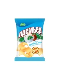 Чипсы картофельные "Премьер" со вкусом сметаны и лука 70 г.