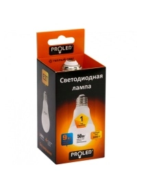 Светодиодная лампа A60 9W 3000K E27