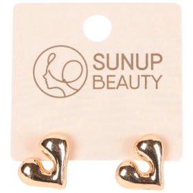 Серьги "Gold hearts", 1,8*1,7 см (BM-303)