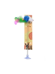 Игрушка для животных "Мышка" на присоске, 22 см (PZ087)