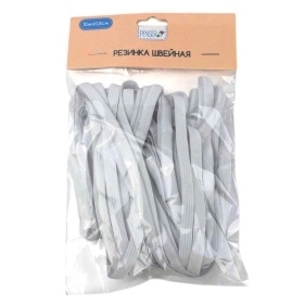 Резинка швейная, цвет белый, 10±0,3 м * 0,8 см