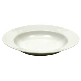 Тарелка керамическая глубокая, d=8,5", h=3,5 см, цвет белый (PL-504)