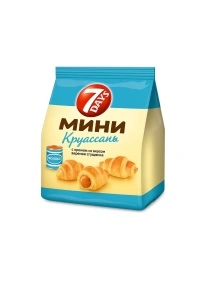 Мини круассаны «7DAYS» с кремом со вкусом «варёная сгущёнка» 265г
