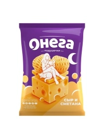  Сырные подушечки  "Онега" снеки со вкусом сметана с сыром , 70г