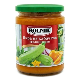 Икра из кабачков традиц. стерилиз. ТМ "ГОРЫНЬ", 430г