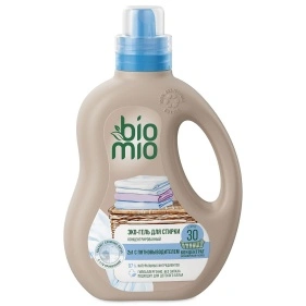 BioMio BIO-LAUNDRY GEL 2-IN-1 Гель и пятновыводитель д/стирки белья.БЕЗ ЗАПАХА, 900 мл