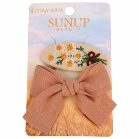 Набор заколок для волос "Спадчына", Sunup beauty, 2 шт, 5 см, микс (R260210114)