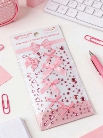 Наклейки-стразы декоративные "Candy Pink" 19,5*9,5 см (PK1346)