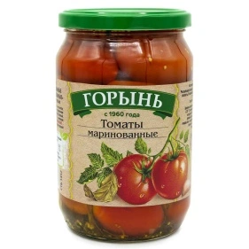 Томаты маринованные ТМ "ГОРЫНЬ", 680г