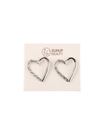 Серьги "Hearts", 2,7*2,5 см (PZ118)