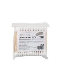Ватные палочки ЧИСТЮЛИНО 100 штук (PD896)