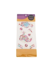 Наклейки-стразы декоративные, 12,5*7,5 cм (PK443)