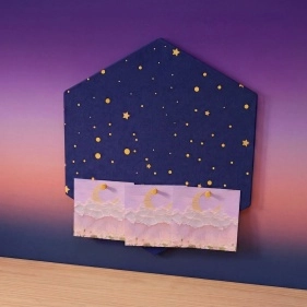 Доска для заметок "Stars, moon, sky", ТМ Sunup, 22*19*0,9 см (I25121708)