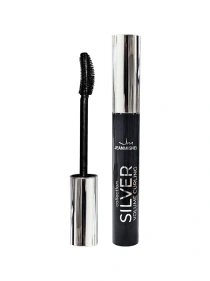 Тушь для ресниц Jeanmishel collection SILVER volume curling classic 10 мл, силиконовая кисть, эффект подкручивания и удлиннения