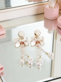 Серьги "Candy Pink", 7*2 см