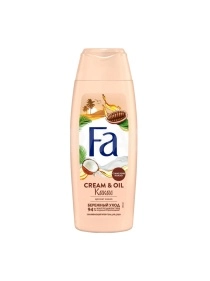Fa Чувственный крем-гель для душа CREMA & OIL Какао Бережный уход, 250 мл