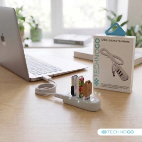 USB-разветвитель, 3 порта, 1,15 м