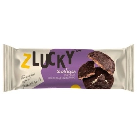 Хлебцы хрустящие Z LUCKY  рисовые в шоколадной глазури , 55г