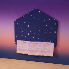 Доска для заметок "Stars, moon, sky", ТМ Sunup, 22*19*0,9 см (I25121708)
