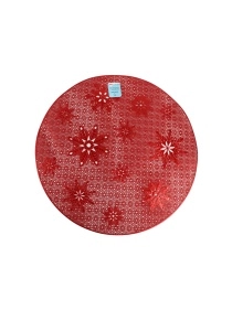 Салфетка сервировочная "Снегопад", 38 см, ПВХ