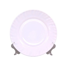 Тарелка мелкая гладкий край 20 см Белье