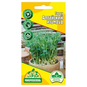 Микрозелень Горох Алтайсикий изумруд