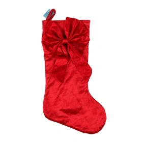 Украшение декоративное новогоднее Снежный вальс, "Christmas stocking", 25*40 см (XNYS-2015)