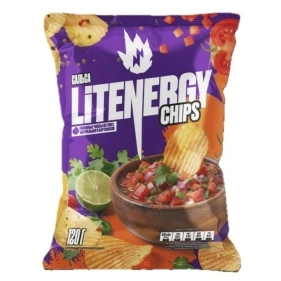 Чипсы картофельные рифленые со вкусом Сальсы LIT ENERGY, 120г
