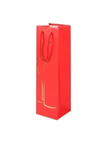 Пакет подарочный для вина "Несу праздник!", 11*38*11 см