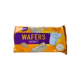 Вафли  KONTI  со вкусом молока 200г