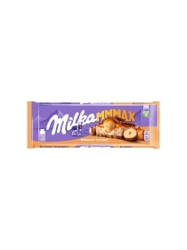 Шоколад молочный «МИЛКА MMMAX» с мол. и кар. начинками и обж. цел. фундуком 300г