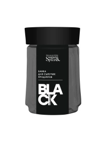 Банка для сыпучих продуктов Sugar&Spice Black 0,75л