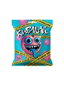 Мармелад со вкусом персика в кислой обсыпке Пак. (75г.)