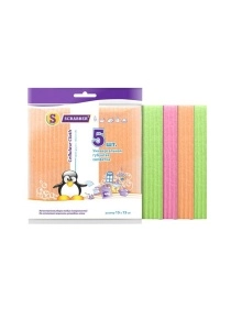 Универсальная губчатая салфетка15*15, 5шт.