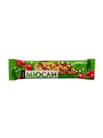 Батончик-мюсли "Злаки вишня-ананас", 33г